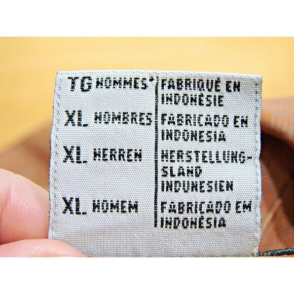 Columbia Mens Brown Rust Short Check Sleeve Collared Button Up Shirt Soft Sz XL - Picture 4 of 11